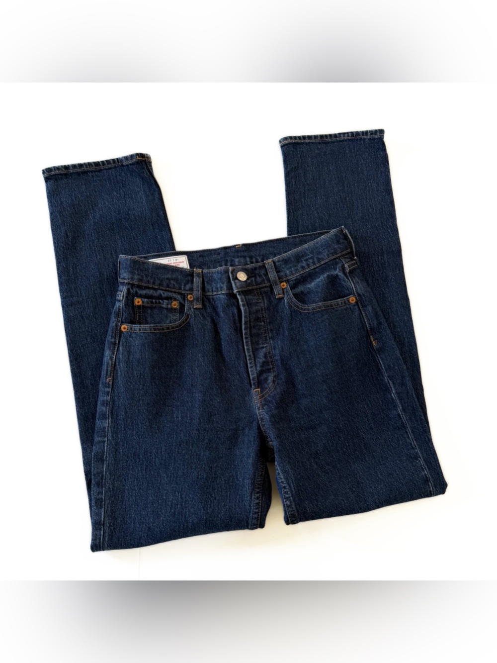 Gap Jeans Womens 27 4 Long Cheeky Straight High Rise Button Fly